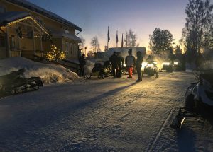 Åka snöskoter i Särna och bo på Särna Camping